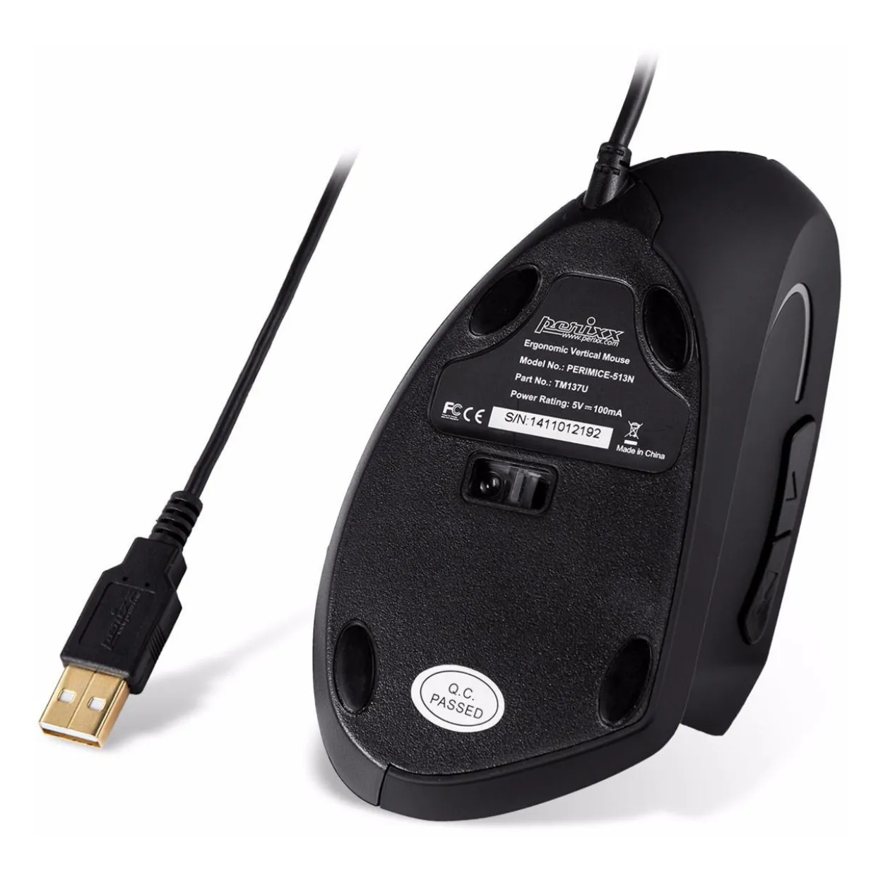 Perixx Perimice-513 USB schwarz (kabelgebunden)
