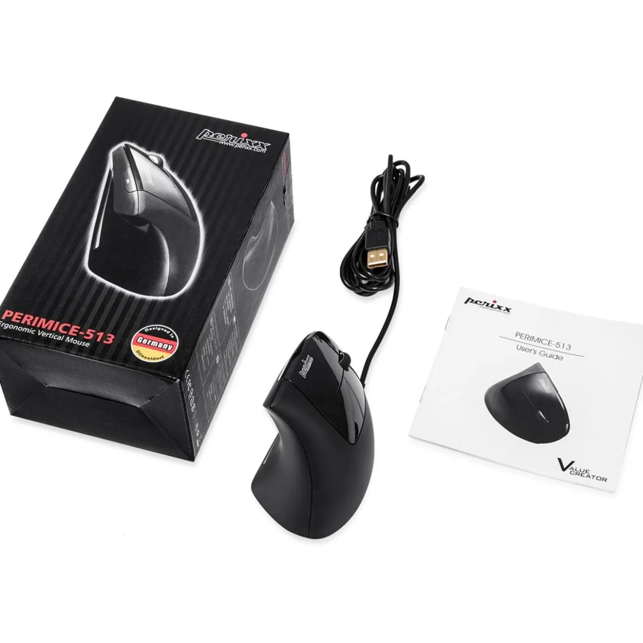 Perixx Perimice-513 USB schwarz (kabelgebunden)