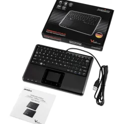 Perixx Tastatur, PERIBOARD-510 H PLUS, USB, UK-Tastaturlayout