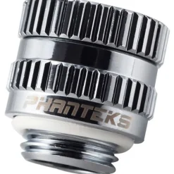 Phanteks Glacier M-F Rotary Adapter gerade G1/4 Zoll AG auf G1/4 Zoll IG, chrome silber