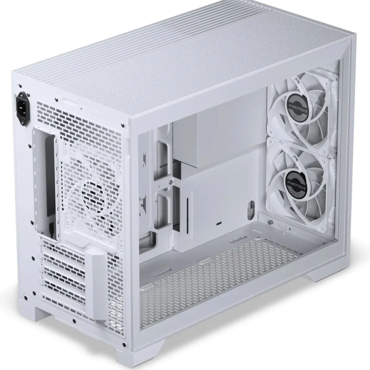 Phanteks XT M3 PC-Gehäuse, Mini-Gehäuse, mATX, RGB, Tempered Glass - inklusive 3x 120-mm-Lüfter, weiß