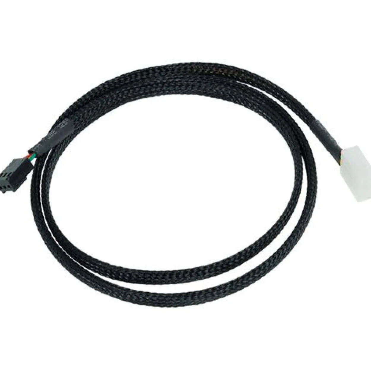 Phobya Durchflusssensorkabel 3 Polig 80cm - Schwarz gesleevt