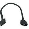Phobya 4Pin Molex Stromverlängerung 30cm - Schwarz