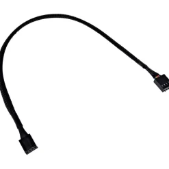 Phobya 4Pin PWM Stecker auf Stecker 30cm - Schwarz