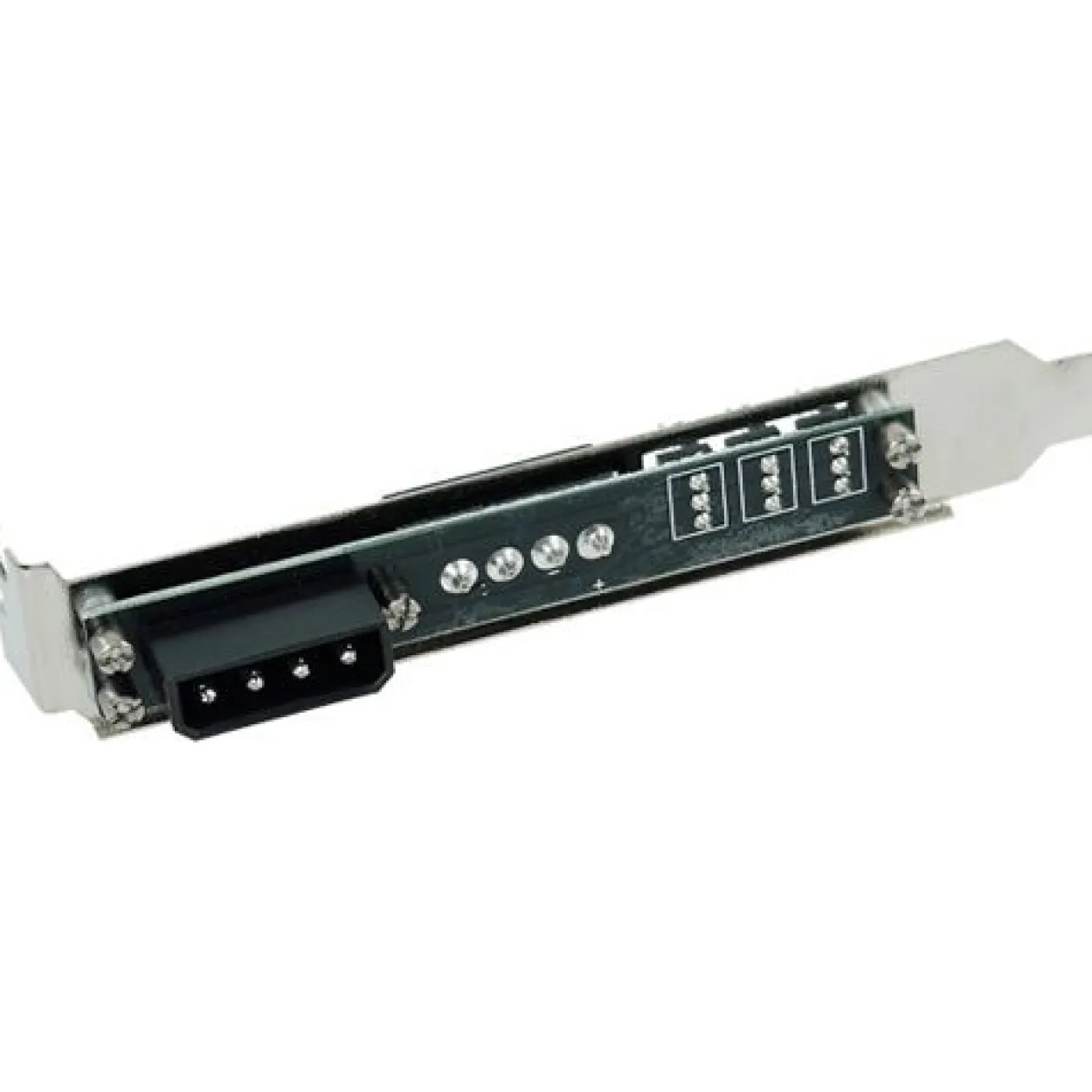 Phobya Slotblende 4Pin Molex & 3x 3Pin Lüfterstecker