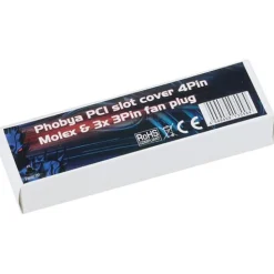 Phobya Slotblende 4Pin Molex & 3x 3Pin Lüfterstecker