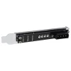 Phobya Slotblende 4Pin Molex & 3x 4Pin PWM Lüfterstecker