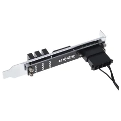 Phobya Slotblende 4Pin Molex & 3x 4Pin PWM Lüfterstecker