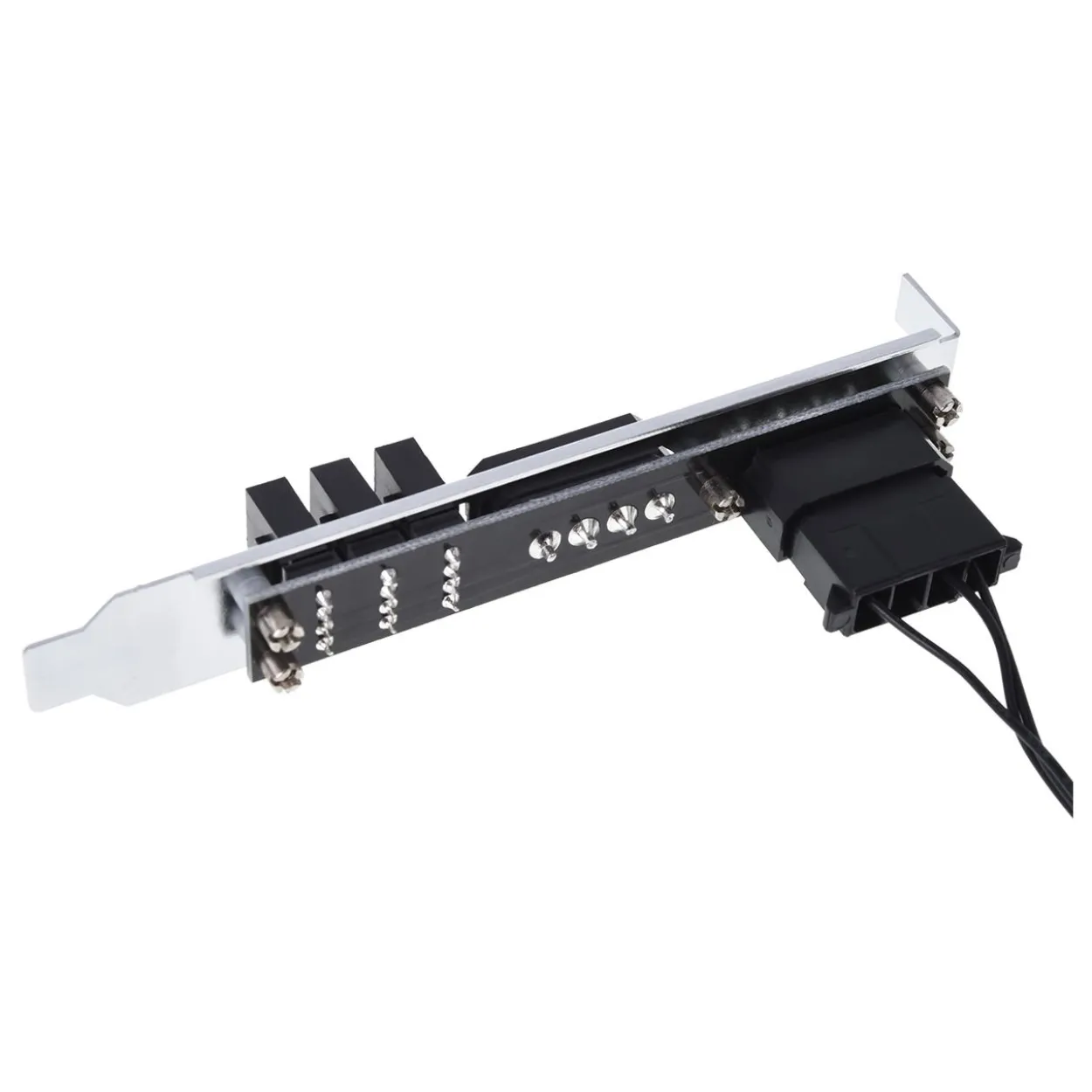 Phobya Slotblende 4Pin Molex & 3x 4Pin PWM Lüfterstecker
