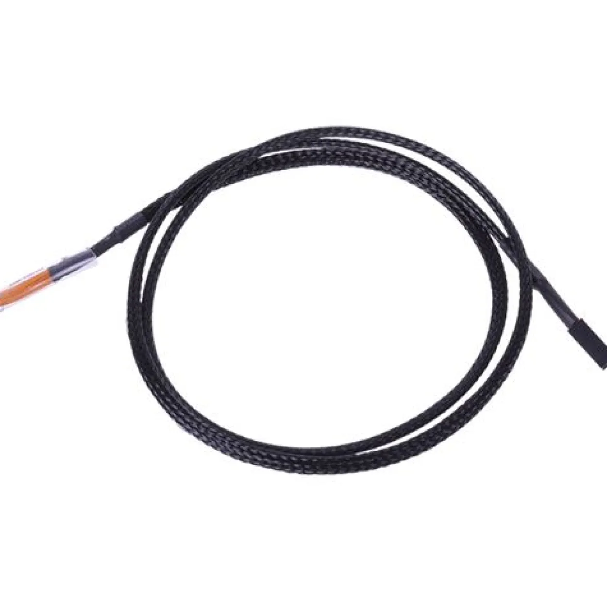 Phobya Thermosensor einzeln 80cm - schwarz gesleevt