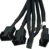Phobya Y-Kabel 4Pin PWM auf 3x 4Pin PWM 30cm - Schwarz