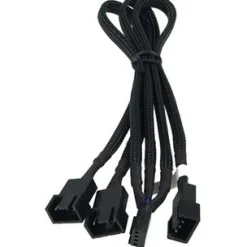 Phobya Y-Kabel 4Pin PWM auf 3x 4Pin PWM 30cm - Schwarz