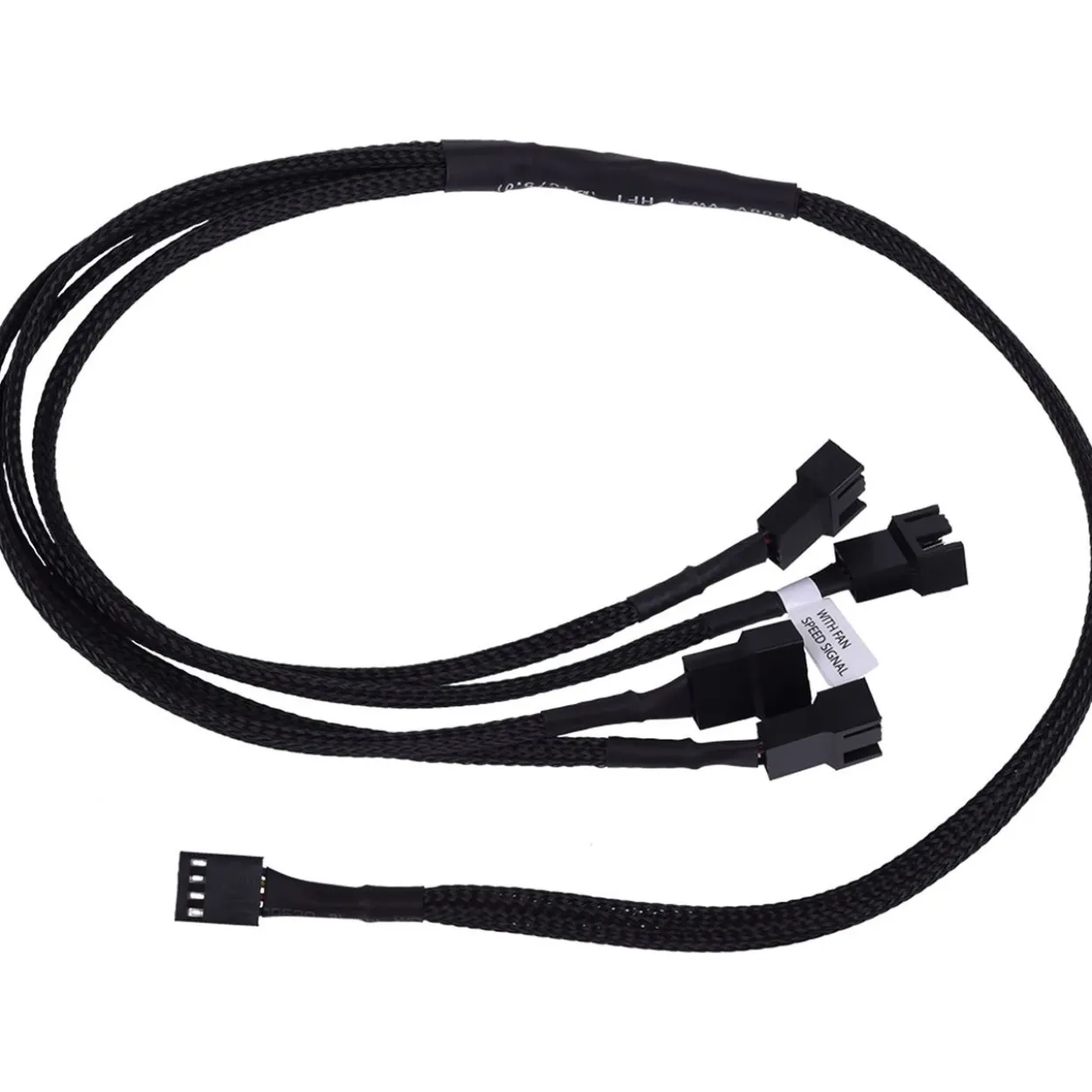 Phobya Y-Kabel 4Pin PWM auf 4x 4Pin PWM 60cm - Schwarz