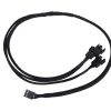 Phobya Y-Kabel 4Pin PWM auf 3x 4Pin PWM 60cm - Schwarz