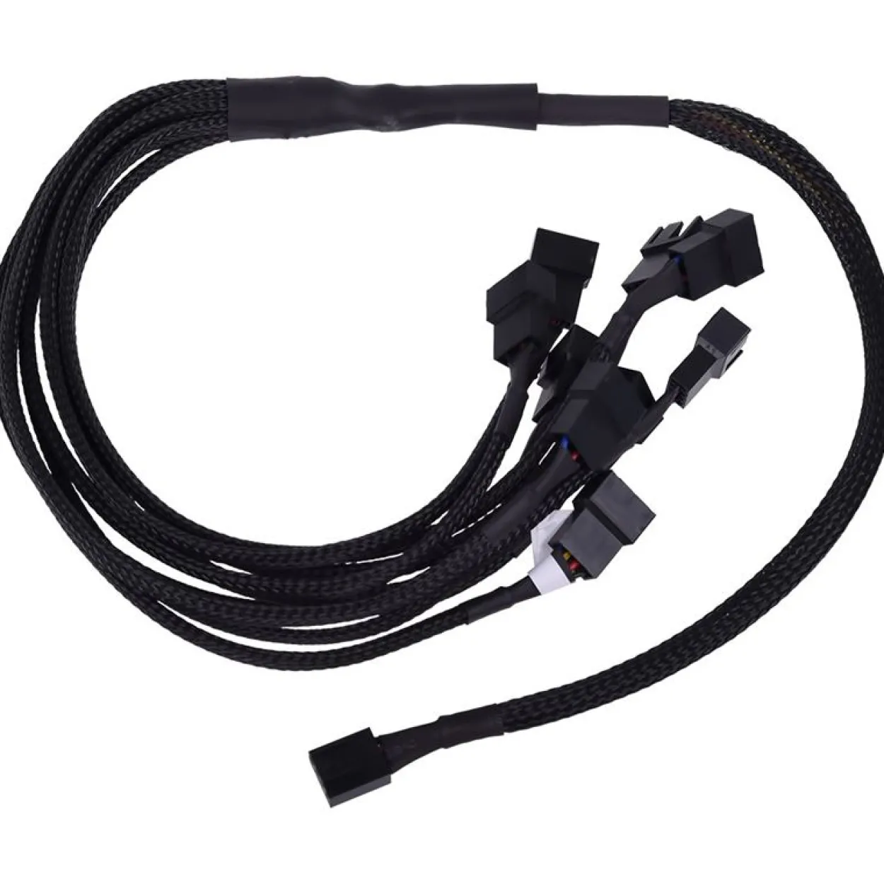 Phobya Y-Kabel 4Pin PWM auf 9x 4Pin PWM 60cm - Schwarz