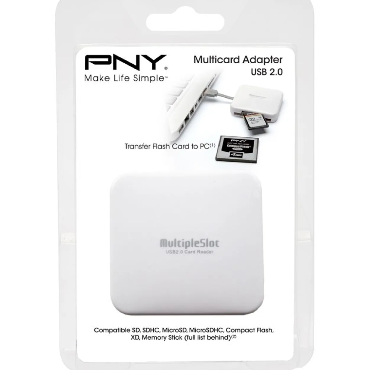 PNY AXP724 USB 2.0 extern Multi Slot Kartenleser