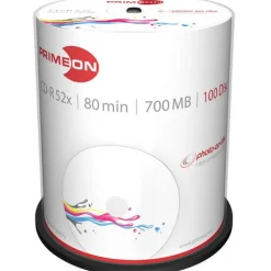Primeon CD-R 700 MB bedruckbar 100er Spindel (2761106)