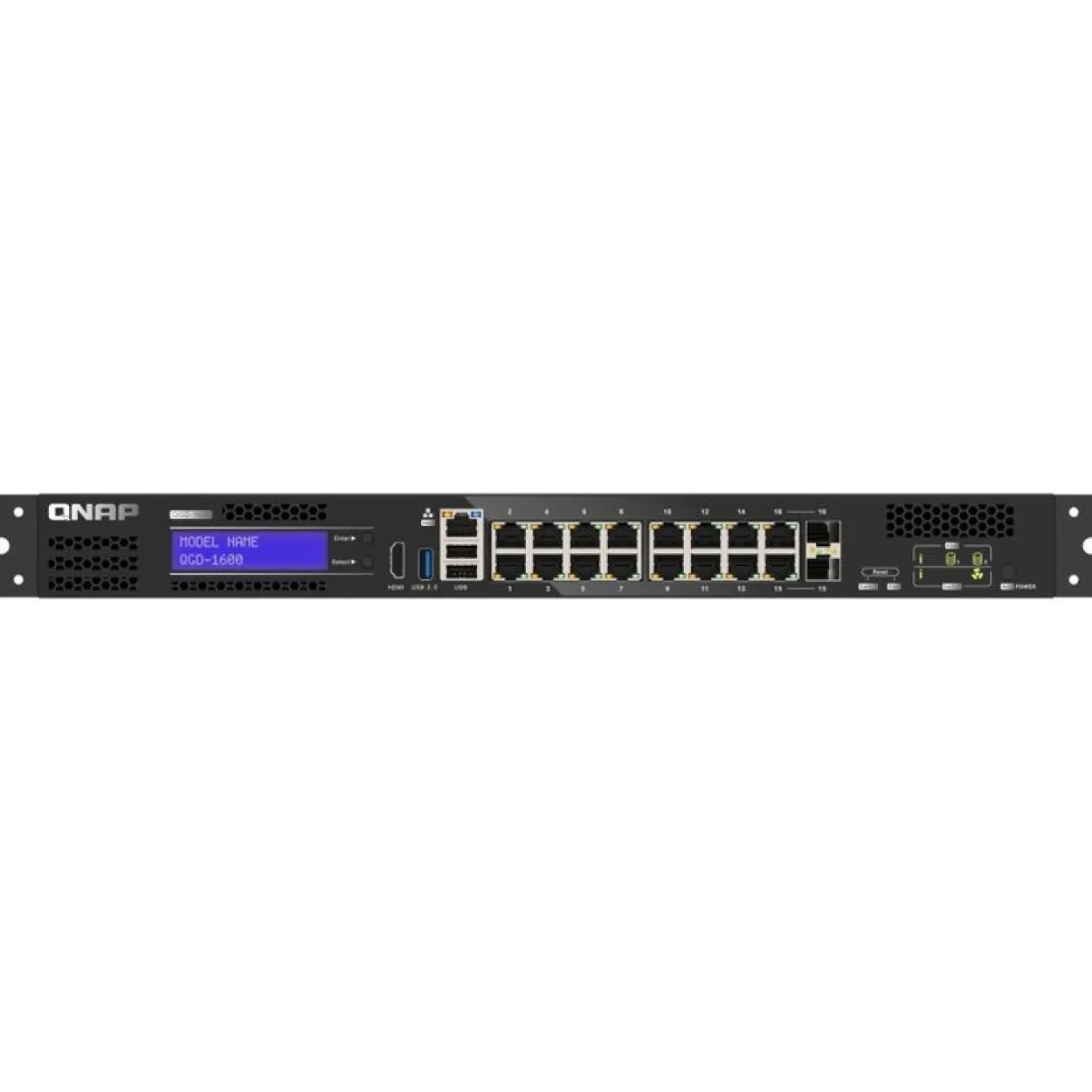 QNAP QGD-1600: 16 1GbE ports with 2 RJ45