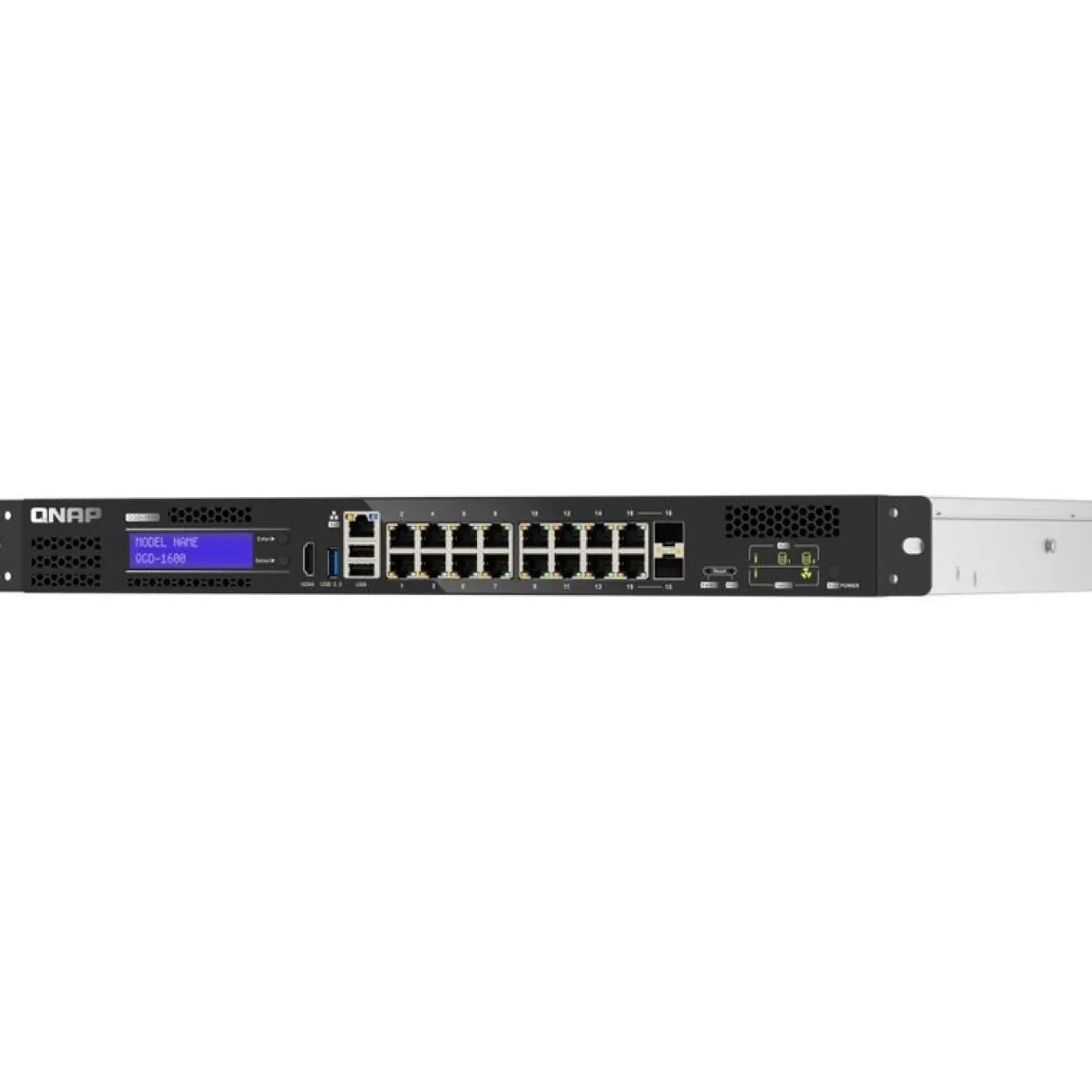 QNAP QGD-1600: 16 1GbE ports with 2 RJ45