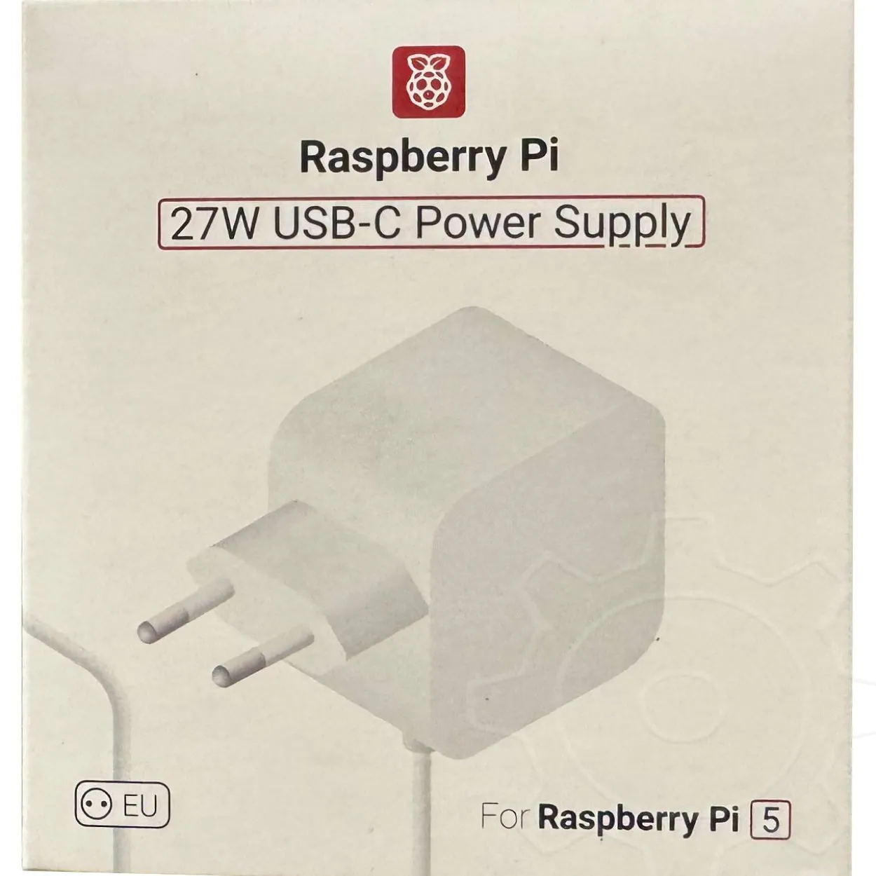 Raspberry Pi ORIGINAL PI 5 POWER weiß