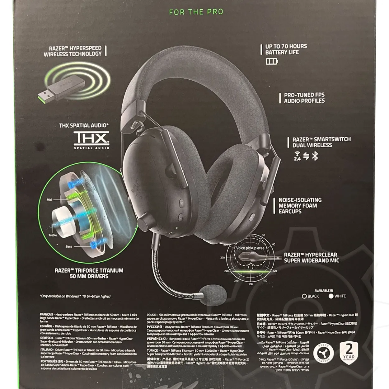 Razer BlackShark V2 Pro (2023) - Wireless Esports Headset