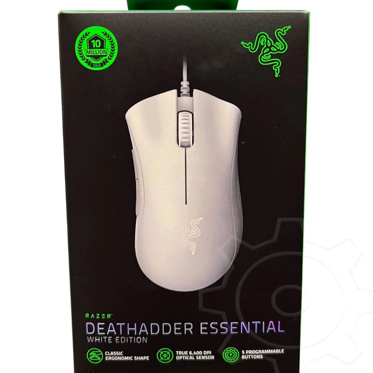 Razer DeathAdder Essential 2021 USB weiß (kabelgebunden)