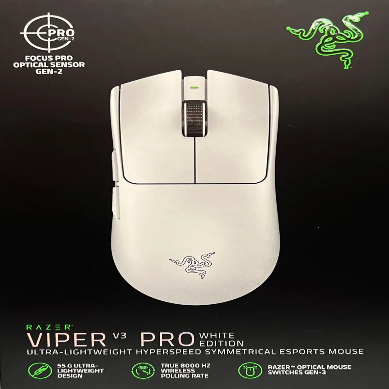 Razer RZ01-05120200-R3G1 Viper V3 Pro Wei+ Maus