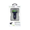 Realpower Car Charger C - integrated USB-C Cable + 1x USB