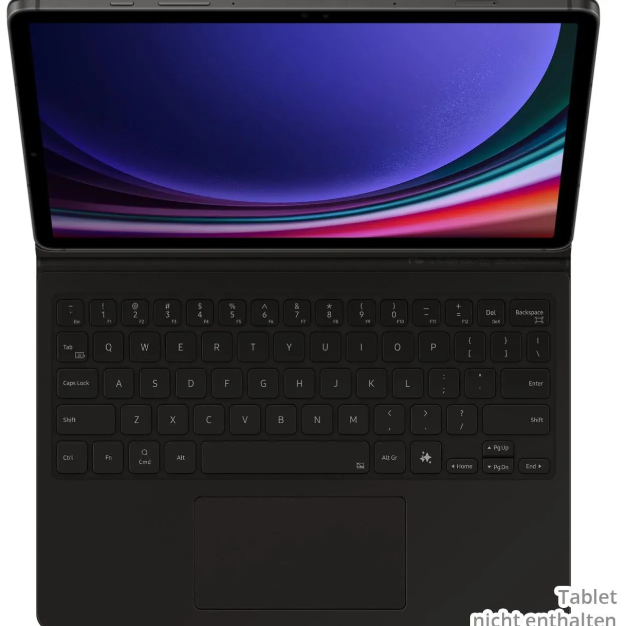 Samsung Book Cover Keyboard für Galaxy Tab S9 / Tab S9 FE Black