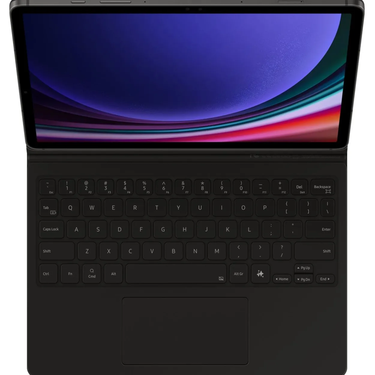Samsung Book Cover Keyboard für Galaxy Tab S9 / Tab S9 FE Black
