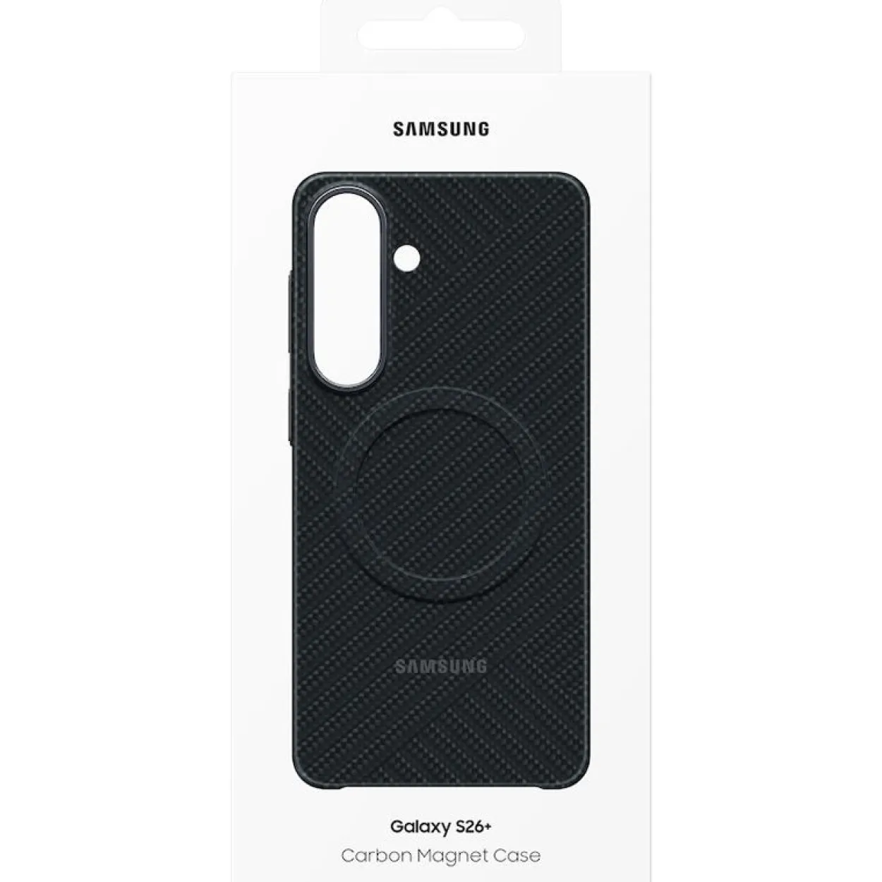 Samsung Carbon Magnet Case Black, für Galaxy S26+, EF-KS947SN