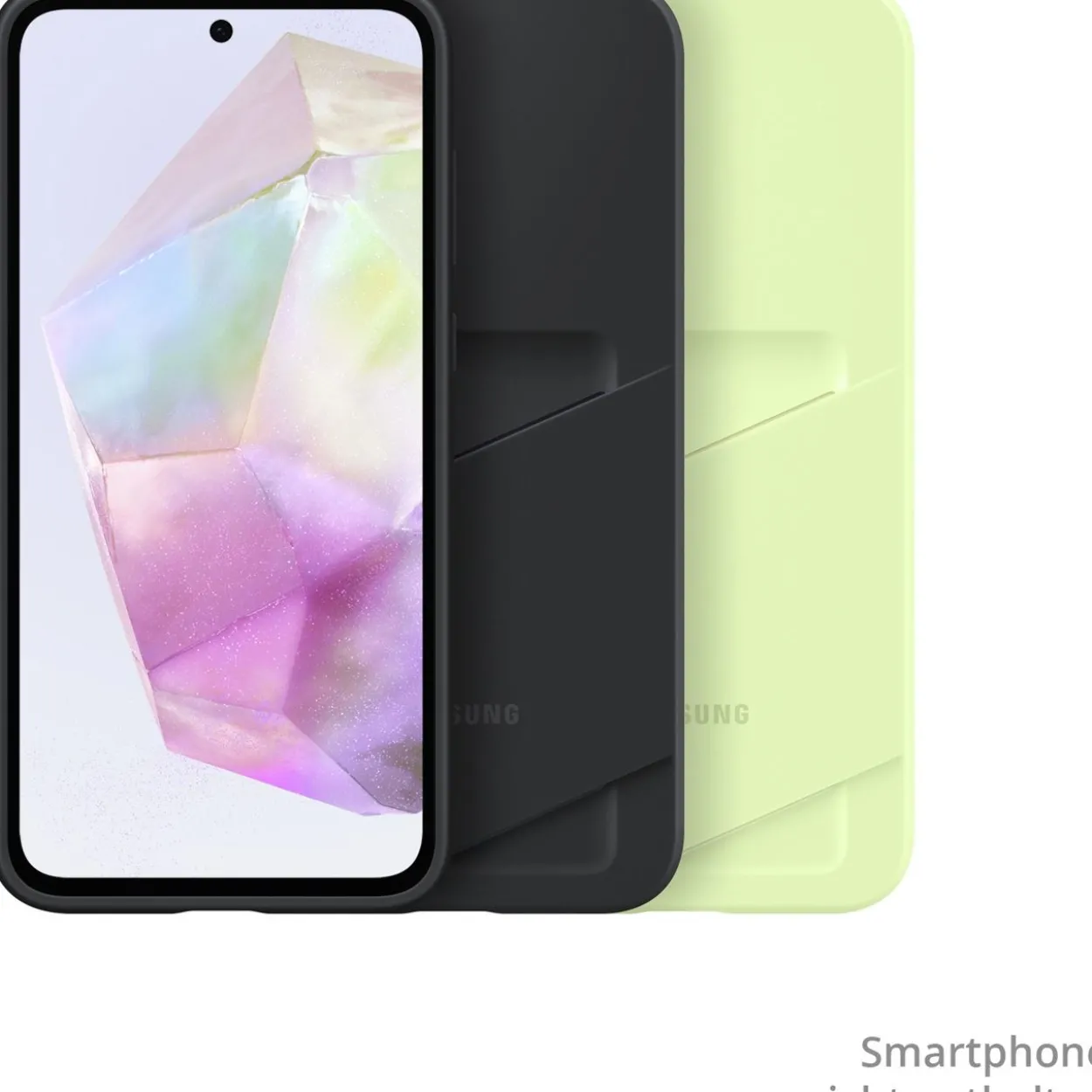 Samsung Card Slot Case für Galaxy A35 hellgrün