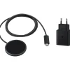 Samsung Magnet Wireless Charger 25 Watt mit Schnellladeadapter 45 W Dark Gray, EP-P2900TB