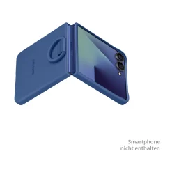 Samsung Silicone Case with Ring Blue, für Galaxy Flip7