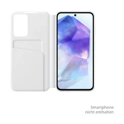 Samsung Smart View Wallet Cover White, für Galaxy A55, EF-ZA556CWEGWW
