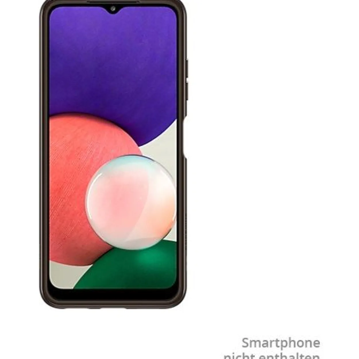 Samsung Soft Clear Cover EF-QA226 f. Galaxy A22 5G, schwarz