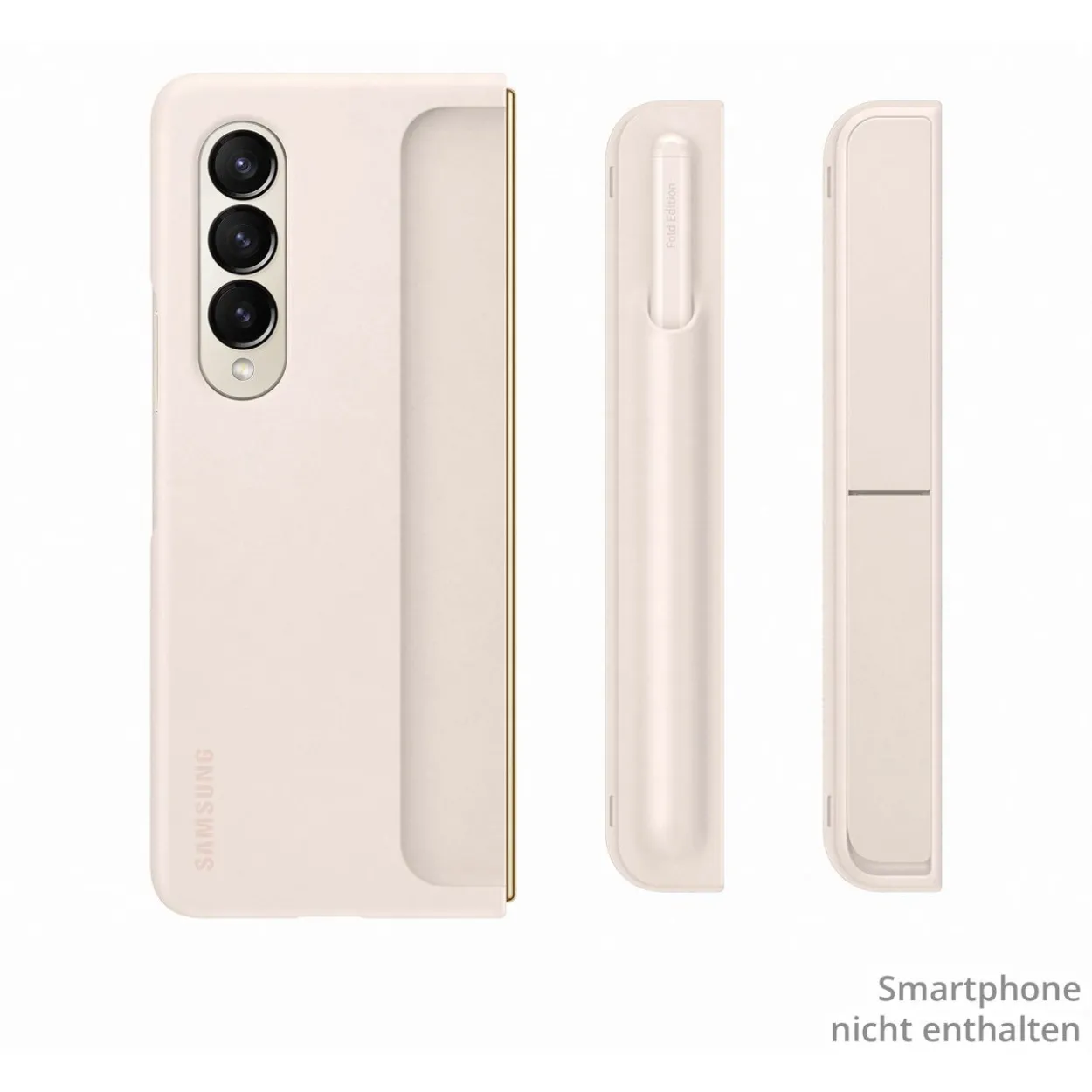 Samsung Standing Cover mit Pen Sand, für Galaxy Z Fold4, EF-OF93PCUEGWW