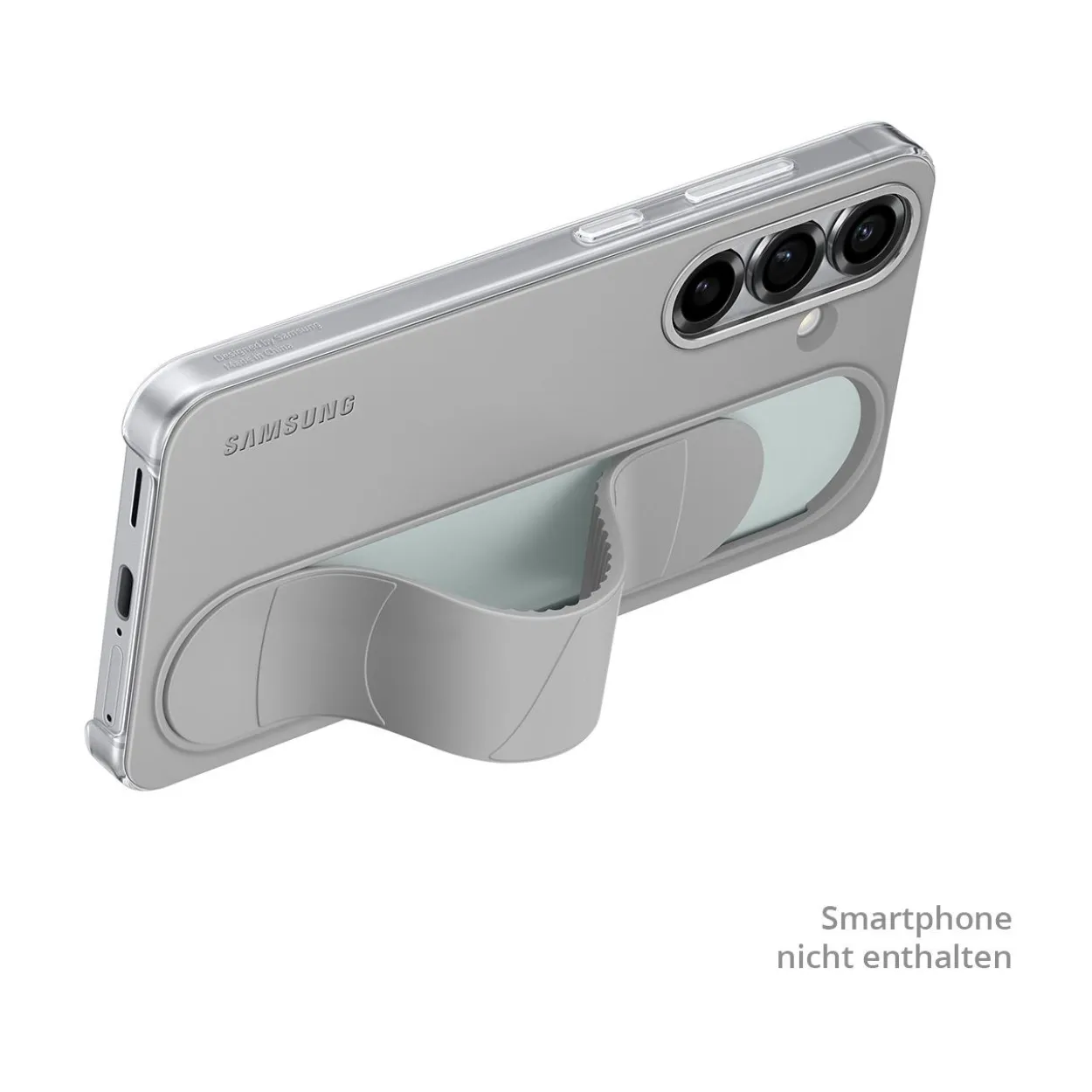 SAMSUNG Standing Grip Case Galaxy S25 Gray