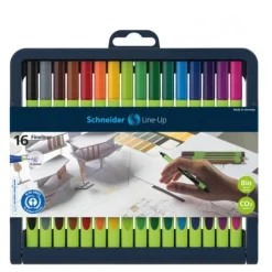 Schneider Line-Up Fineliner farbsortiert 0,4 mm, 16 St.