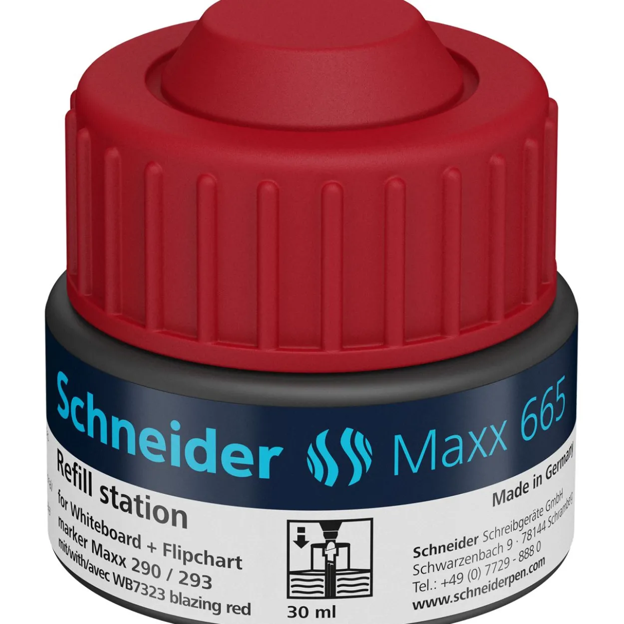 Schneider Nachfülltinte Maxx 665 rot
