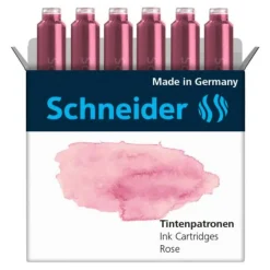 Schneider Pastell Tintenpatronen für Füller Rose 6 St.