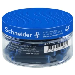 Schneider Tintenpatronen für Füller blau 30 St.