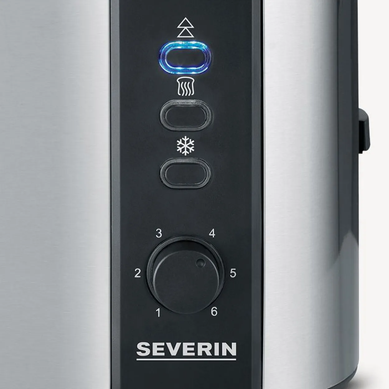 SEVERIN 2-Scheiben-Toaster AT 2589, Edelstahl, schwarz