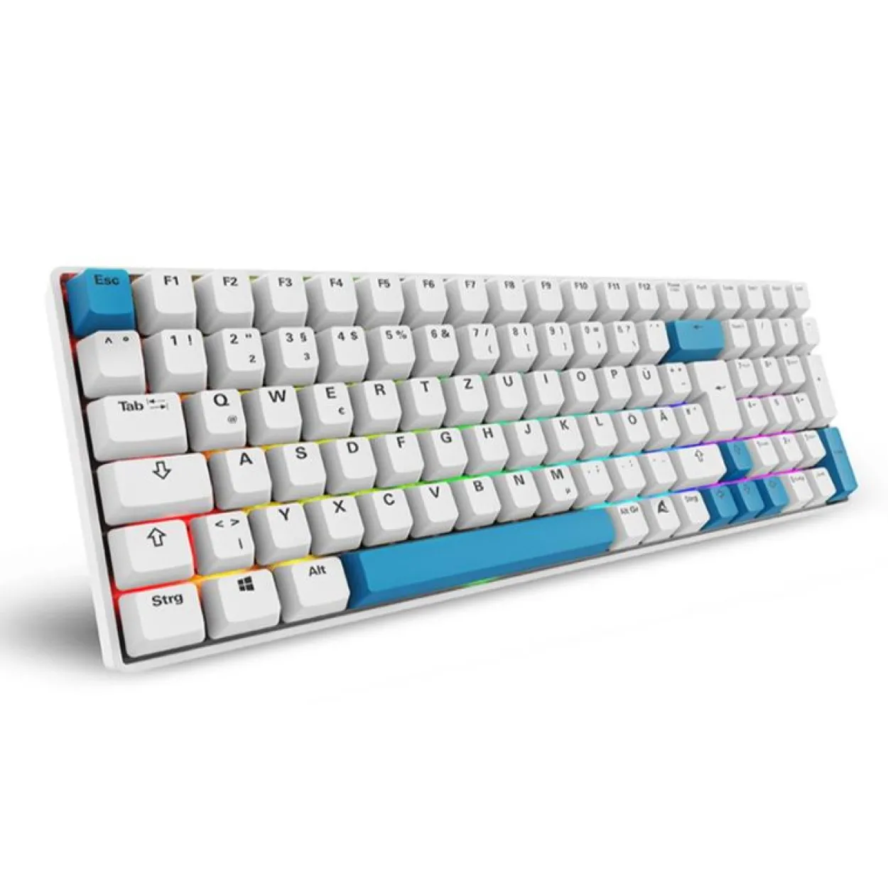 Sharkoon Gaming Tastatur Skiller SGK50S2 PBT wei?-gelb RGB