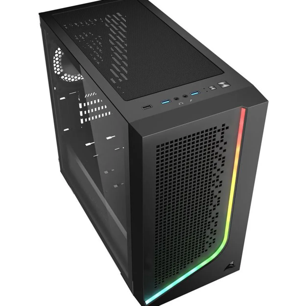 Sharkoon J1000 ARGB Mini Tower ohne Netzteil schwarz