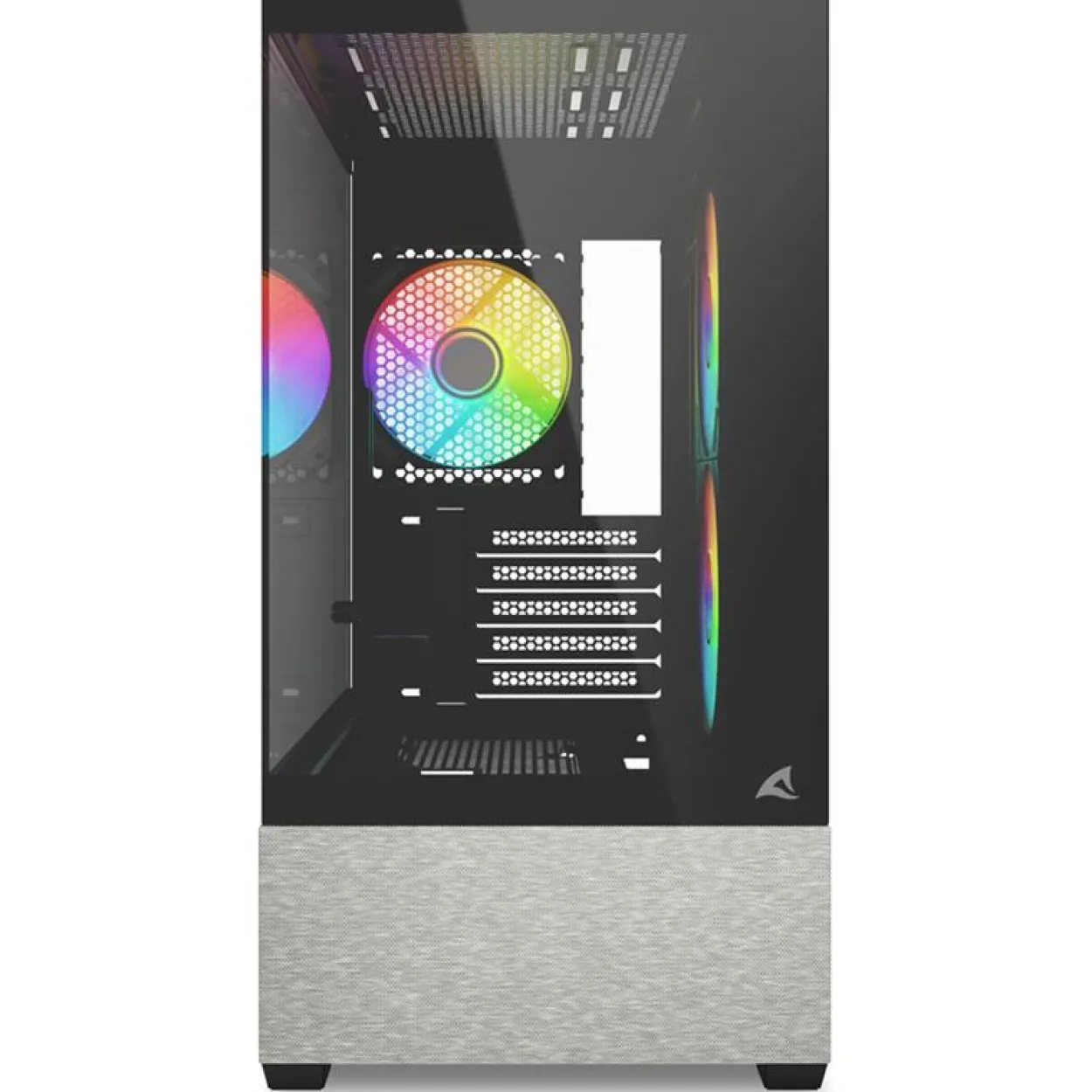 Sharkoon MK7 ARGB Mini Tower ohne Netzteil schwarz/grau