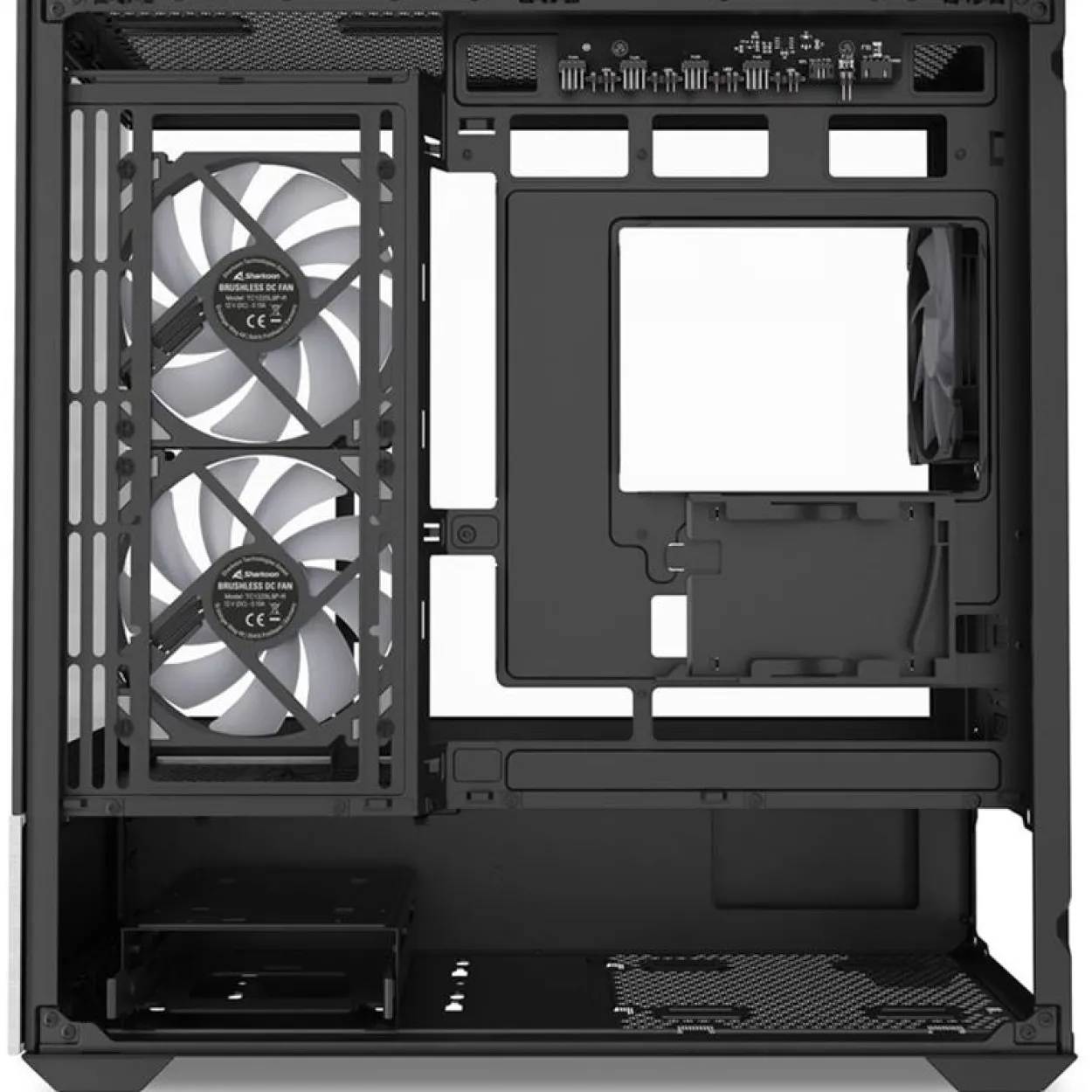 Sharkoon MK7 ARGB Mini Tower ohne Netzteil schwarz/grau