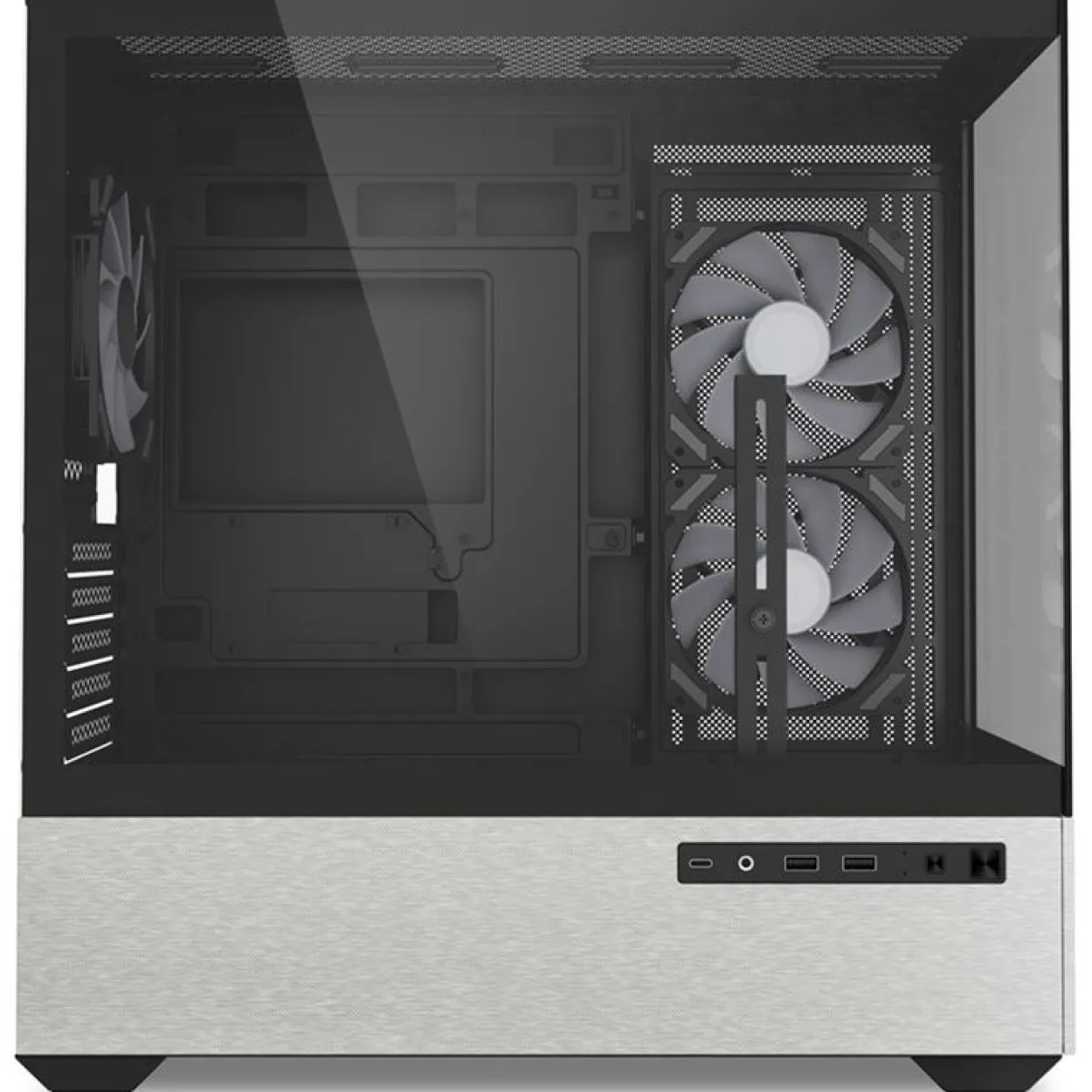 Sharkoon MK7 ARGB Mini Tower ohne Netzteil schwarz/grau
