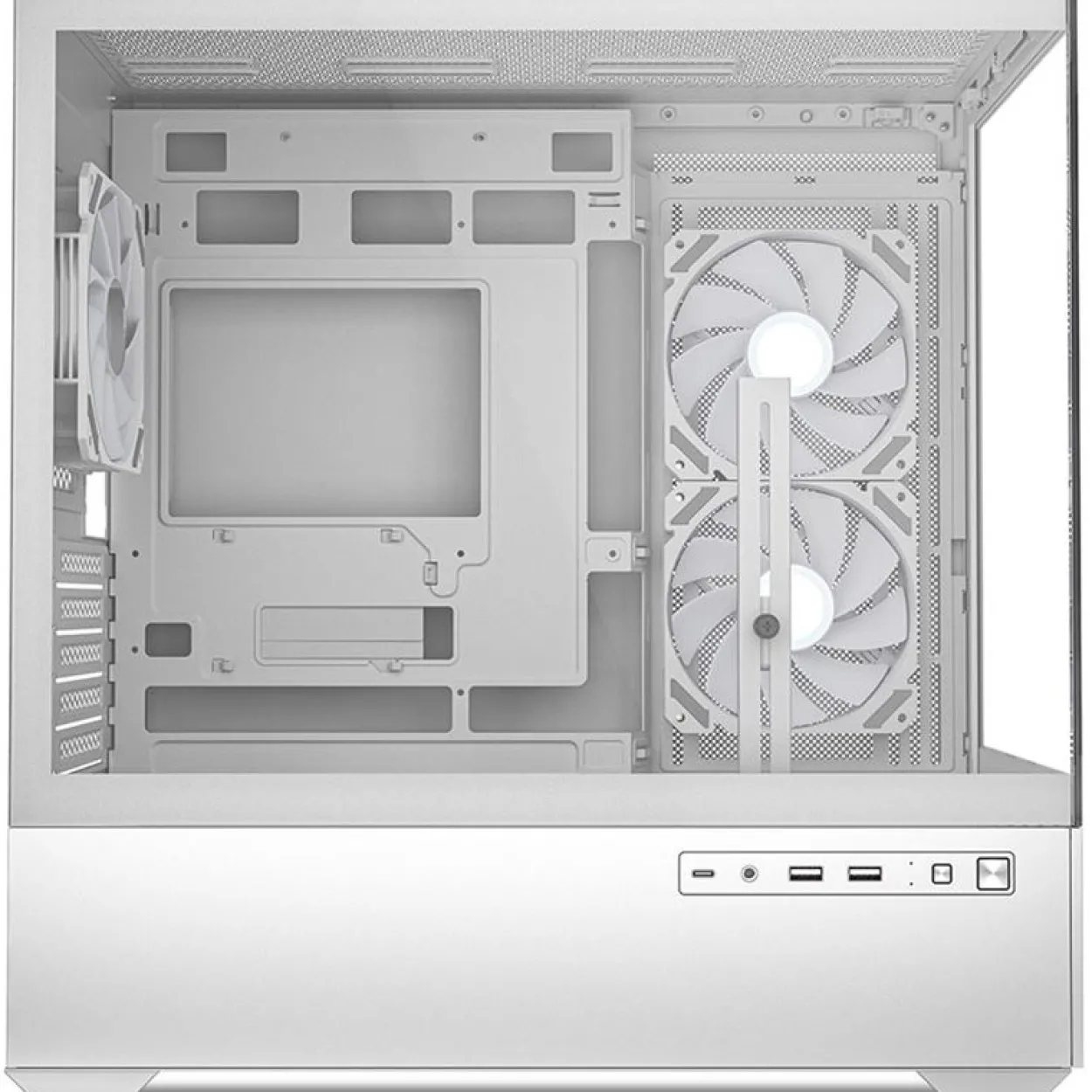Sharkoon MK6 RGB Mini Tower ohne Netzteil weiss