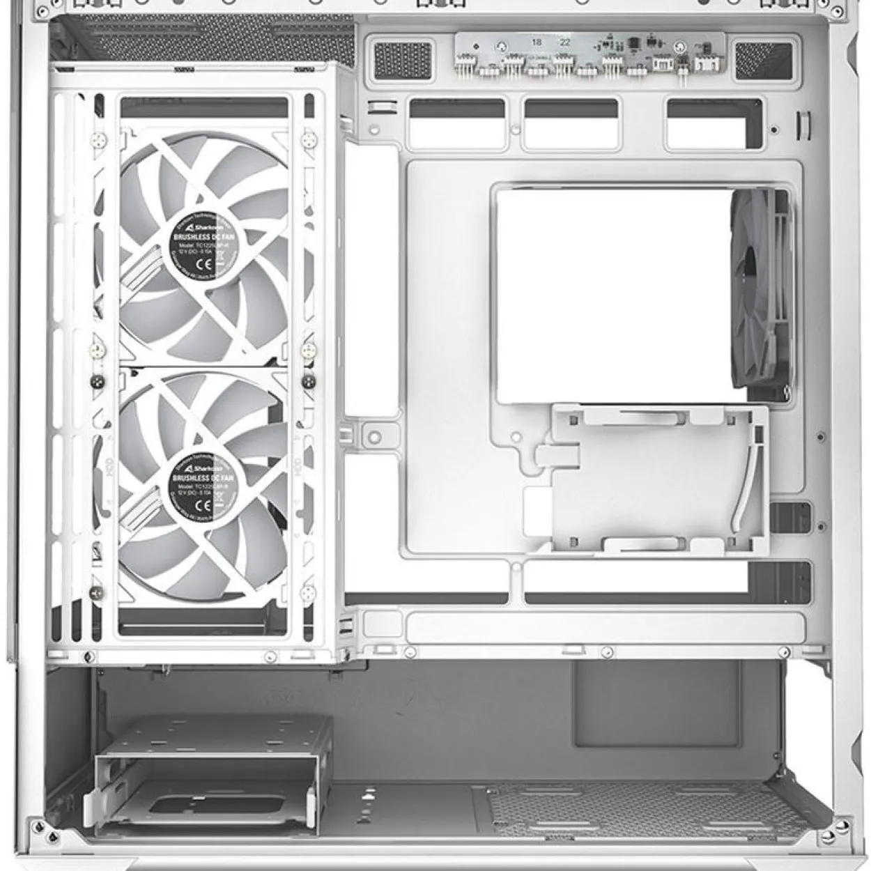 Sharkoon MK6 RGB Mini Tower ohne Netzteil weiss